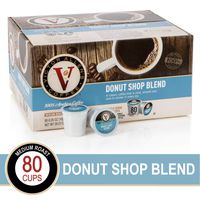 Donut Shop Blend for K-Cup Keurig 2.0 Brewers, Victor Allen Coffee, Medium Roast Single Serve Coffee Pods, 80 Count