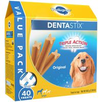 PEDIGREE DENTASTIX Large Dental Dog Treats Original, 2.08 lb. Value Pack (40 Treats)