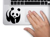Panda Bear Symbol Decal Funny Laptop Skin MacBook Trackpad Keypad Sticker Window
