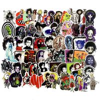 50pcs Tim Burton's Corpse Bride Edward Scissorhands Stickers for Water Bottles Laptop Motorcycle Bicycle Skateboard Luggage Decal Graffiti Patches Stickers