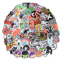 Band Stickers 100 Pcs Rock and Roll Music Stickers, Vinyl Waterproof Stickers for Personalize Laptop, Electronic Organ, Guitar, Piano, Helmet, Skateboard, Luggage Graffiti Decals (Stickers - 1)