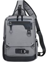 Mygreen Retro Messenger Bag Unisex Crossbody Bags Shoulder Bag Outdoor Sling Bag Gray