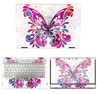 decalrus - Protective Decal Butterfly Skin Sticker for HP Pavilion X360 14M-CD0003DX (14" Screen) case Cover wrap HPpavilionX360_14M-50