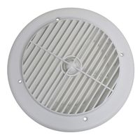 Valterra A10-3355VP White Rotating Heat and A/C Register (4" ID, 7" OD)