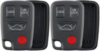 KeylessOption Keyless Entry Remote Case Shell Button Pad Outer Cover For HYQ1512J (Pack of 2)