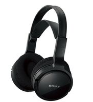 Sony MDR-RF912RK Over-Ear Wireless Radio Frequency Stereo TV Headphone System with 40mm Drivers, Noise Reduction and Long Wireless Range, Black (Non-Retail Packaging) (MDR-RF912RKCR)