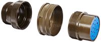 Amphenol Industrial 97-3106A-28-8S(936) Circular Connector Socket Threaded Coupling Solder Termination Straight Plug Solid Backshell 28-8 Insert Arrangement 28 Shell Size 12 Contacts