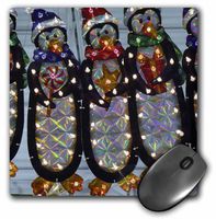3dRose LLC 8 x 8 x 0.25 Inches Xmas Penguins Mouse Pad (mp_7912_1)
