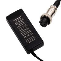 Tangspower 48V Charger Output 54.6V 1.5A / 3A for 13 Series Battery 48 V Lithium Batteries Pack Speedway Ruima Mini 4 Electric Scooter(Output Current 1.5A GX-16 3prong Inline)