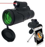 Monocular Telescope - 12x50 High Powered Spotting Scope for Adults and Children with Smartphone Adapter - Laser Pointer, Flashlight, BAK4 Prism, Multi-Coated Optic Lens for Increased Low Light Vision