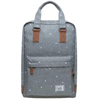 KAUKKO Stylish Oxford Fabric Backpack Travel Rucksack lightweight Hiking Bag Satchel (7-3-Grey)