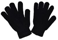 OPT Brand. 12 Pairs Magic Knit Gloves Stretch Winter Warm Plain Gloves One Size Fits Most Wholesale Lot. From New York. USA Trademark Registered: 86522969.