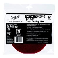 MEGUIAR'S DFC6 6" Soft Buff DA (Dual Action) Foam Cutting Disc, 1 Pack