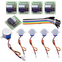 ELEGOO 5 Sets 28BYJ-48 ULN2003 5V Stepper Motor + ULN2003 Driver Board for Arduino
