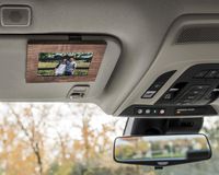 VISOR FRAMES - Clips to Car Sun Visor (Wood Grain) Fits Standard Wallet Size Photo (2.5 inches x 3.5 inches) - Rotating Clip for Landscape or Portrait Position - Made in Detroit, USA