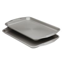 Circulon 57893 Total Bakeware Set Nonstick Cookie Baking Sheets, 2 Piece, Gray