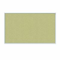 Ghent Caramel Vinyl Bulletin Board, 2" x 3", Aluminum Frame, Made in the USA