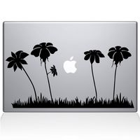 The Decal Guru Spring Flowers MacBook Decal Vinyl Sticker - 13" MacBook Air - Black (1181-MAC-13A-BLA)