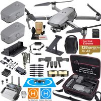 DJI Mavic 2 Zoom Drone Quadcopter and Fly More Kit Combo Elite Bundle Comes with 3 Batteries, Professional Camera Gimbal, Professional Carrying Case and Must Have Accessories