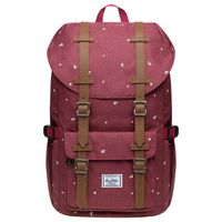 Laptop Outdoor Backpack, Travel Hiking& Camping Rucksack Pack, Casual Large College School Daypack, Shoulder Book Bags Back Fits 15" Laptop & Tablets by Kaukko (P13-Maroon)