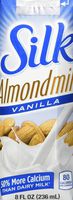 Silk Pure Almondmilk, Vanilla, 8 Ounce, 18 Count, Vanilla Flavored Non-Dairy Almond Milk, Individually Packaged, Dairy-free Milk