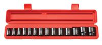 TEKTON 1/2-Inch Drive Shallow Impact Socket Set, Inch, Cr-V, 6-Point, 3/8-Inch - 1-1/4-Inch, 14-Sockets | 4816