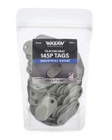 145P Telecom Fiber Tags (100 Pack) 1" x 1-3/4" x 0.062" Industrial Grade Non-conductive Label Tag for Cable, Made in USA