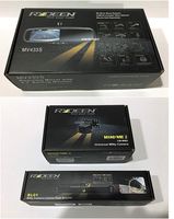 Rydeen MV433S Rearview Mirror with 4.3" Backup Monitor, cm-MM2 Universal Mini Backup Camera & BL-01 License Plate Bracket Combo