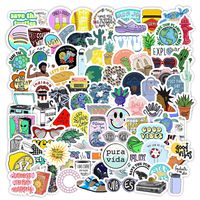 New Vsco Girl Stickers for Hydro Flask[100pcs] Cute Mini Aesthetic Design for Laptop Phone Case Water Bottle Tumbler Cup Folder Bike Computer PC Helmet Car Luggage Skateboard Snowboard, Kids Teen Gift