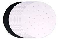 Paper Liners Compatible with NuWave Oven Pro, Big Boss, Rosewill NutriChef + Kitchen Oven Range | 100pcs Oven Safe Bleached Perforated Parchments + Nonstick Grill Mat Accessories by Infraovens