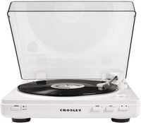 Crosley T400 Fully Automatic 2-Speed Component Turntable with Built-in Preamp, White