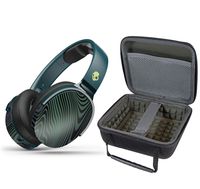 Skullcandy HESH 3 Noise Canceling Over-Ear Wireless Bluetooth Headphone Bundle with Portable Hardshell Case - Psycho Tropical