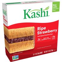 Kashi Soft Baked Breakfast Bars - Ripe Strawberry, Box of 6 (Pack of 8)