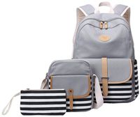 School Backpack for Girls, Gazigo Womens High School College Bookbags Laptop Bag (Gray)