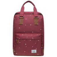 KAUKKO Stylish Oxford Fabric Backpack Travel Rucksack lightweight Hiking Bag Satchel (7-3-Maroon)