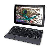 2019 RCA Viking Pro 10.1 inches Touchscreen 2-in-1 Tablet Laptop, Quad-Core Processor, 32GB SSD, WiFi, HDMI, Detachable Keyboard, Android 6.0 OS, Black (Renewed)