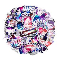BREEZYPALS Stickers [100 pcs], Galaxy Laptop Stickers Motorcycle Bicycle Luggage Decal Graffiti Patches Skateboard Stickers for Laptop - No-Duplicate Sticker Pack ...