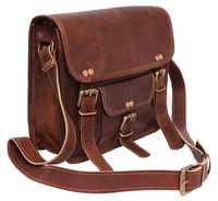 Messenger Bag 13'' Inch CrossBody Bag Genuine Leather Laptop Bag Handmade Satchel Bag Office Bag