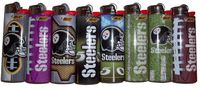 Bic Lighters Pittsburgh Steelers NFL Officially Licensed Full Size 8pc Set