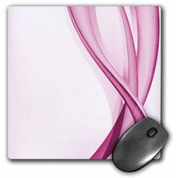3dRose LLC 8 x 8 x 0.25 Inches Mouse Pad, Pink Abstract Ribbons (mp_101231_1)