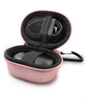 CASEMATIX Rose Gold Travel Case Compatible with Samsung Galaxy Buds Bluetooth Wireless Earbuds - Water Resistant, Compact with Carabiner