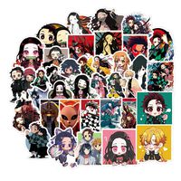 Demon Slayer: Kimetsu no Yaiba Waterproof Laptop Stickers Waterproof Skateboard Snowboard Car Bicycle Luggage Decal 50pcs Pack (Demon Slayer: Kimetsu no Yaiba)