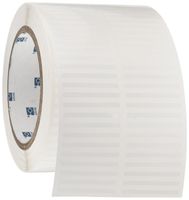 Brady THT-28-423-10 1.5" Width x 0.125" Height, B-423 Permanent Polyester, Gloss Finish White Thermal Transfer Printable Label (10000 per Roll)