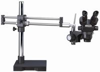 Luxo 23720RB-ESD System 373RB-ESD Safe Trinocular Microscope, Stereo-Zoom, Roller Bearing Stand, 23 mm