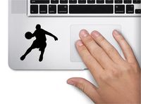 Basketball Player Symbol Decal Funny Laptop Skin Macbook Trackpad Keypad Sticker Window
