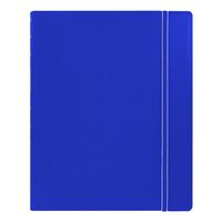 FILOFAX REFILLABLE NOTEBOOK CLASSIC, 10.8" x 8.5" Blue - Elegant leather-look cover with moveable pages - Elastic closure, index, pocket and page marker (B115103U)