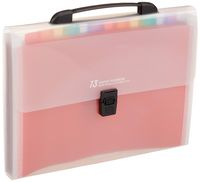 Handle Portable Expandable Multicolor A4 Accordion File Manager/Business Office Student Plastic Folder Organizer - 13 Pockets