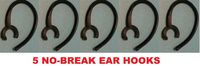 5 Pack of Black Ear Hook Earhook Replacement for Samsung Wep460 Wep470 Wep450 Wep475 Wep600 Wep700 Bluetooth Headset. BENDABLE & FLEXIBLE. Custom Design. Made in USA By Ez-flex, Inc.