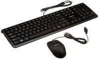 AmazonBasics Wired Keyboard and Wired Mouse Bundle Pack (Renewed)