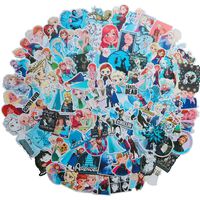 Meet Holiday Classic Movie Frozen Anna and Elsa Princess Skateboard Vinyl Stickers Car Motorcycle Bicycle Luggage Decal Graffiti Patches Skateboard Stickers for Laptop (Frozen)